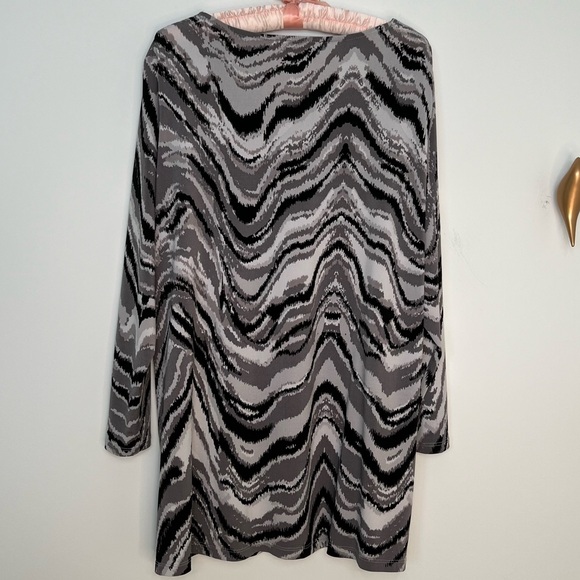 TanJay Brand, Size: XL, Black/Grey/White, interesting Pattern, Embellished, EUC - Picture 5 of 8